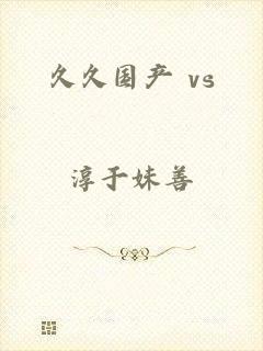 久久国产 vs